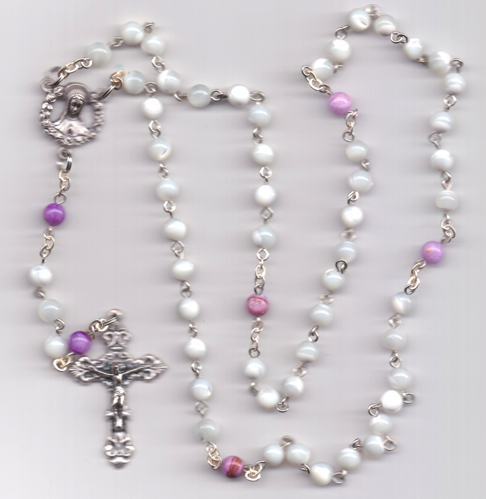 Catholic Rosary-Mother of Pearl “MTKENT55” for more rosaries.
