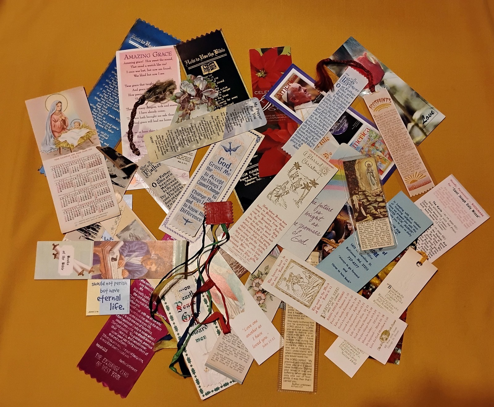 Religious Bookmarks 35-piece lot Scripture Prayers Inspirational Devotional