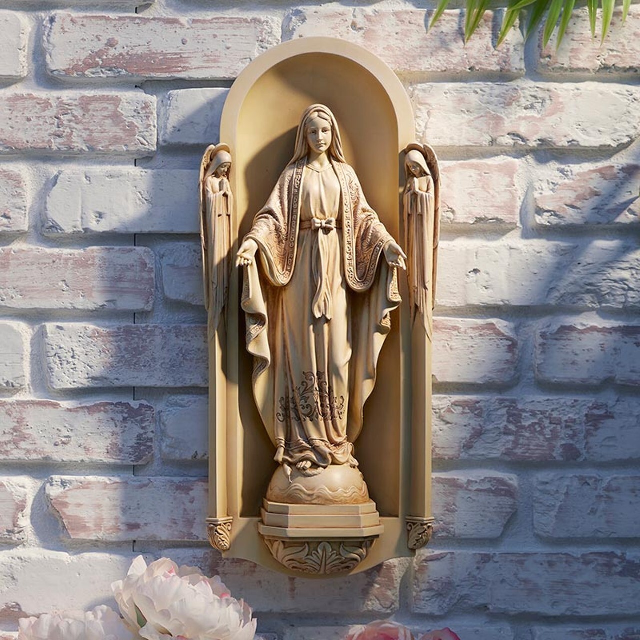 San Benedetto Our Lady of Grace Plaque, 18” (USUALLY SHIPS IN 2 DAYS)