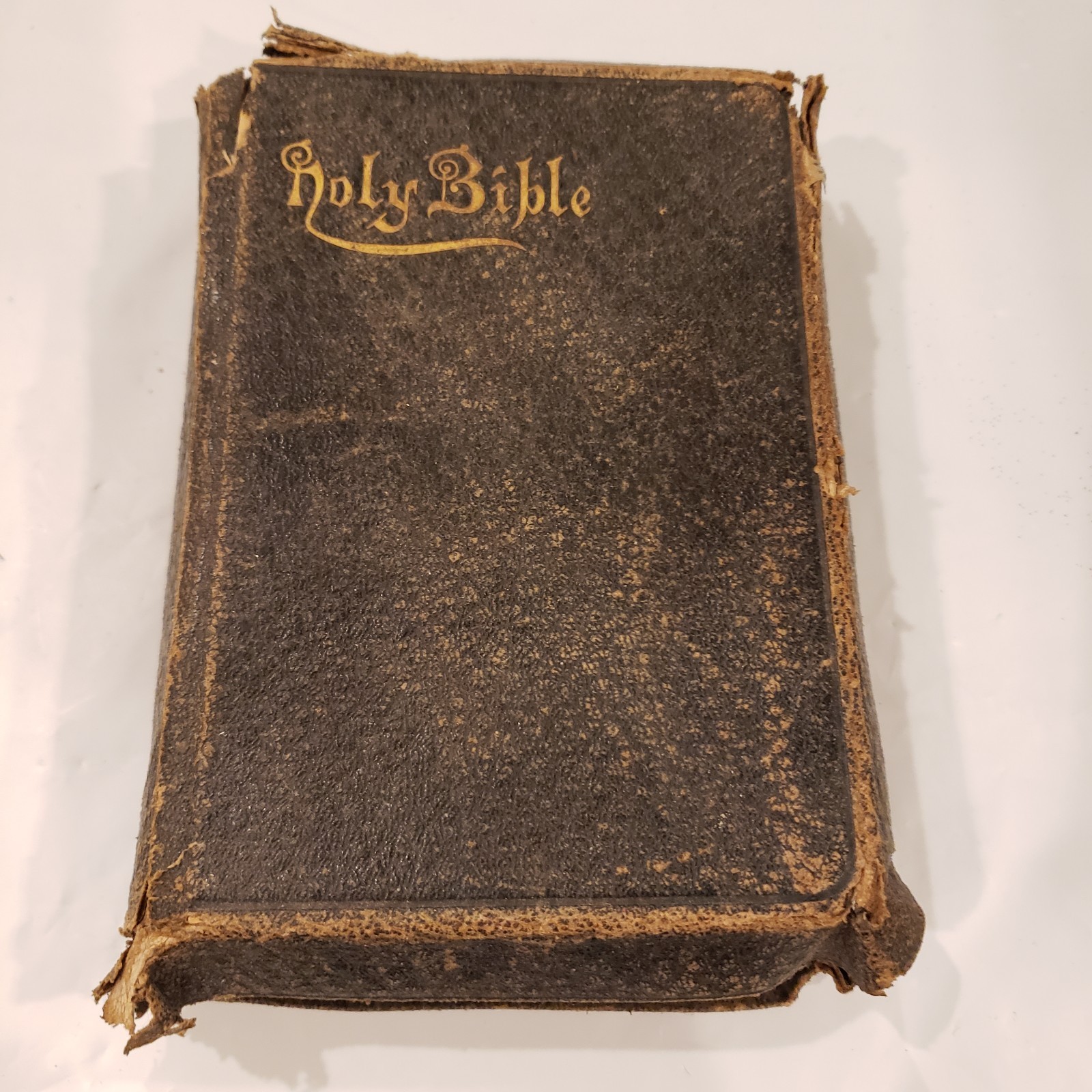 Antique Oxford Holy Bible – S.S. Teacher’s Edition (c.1900s) Leather Distressed