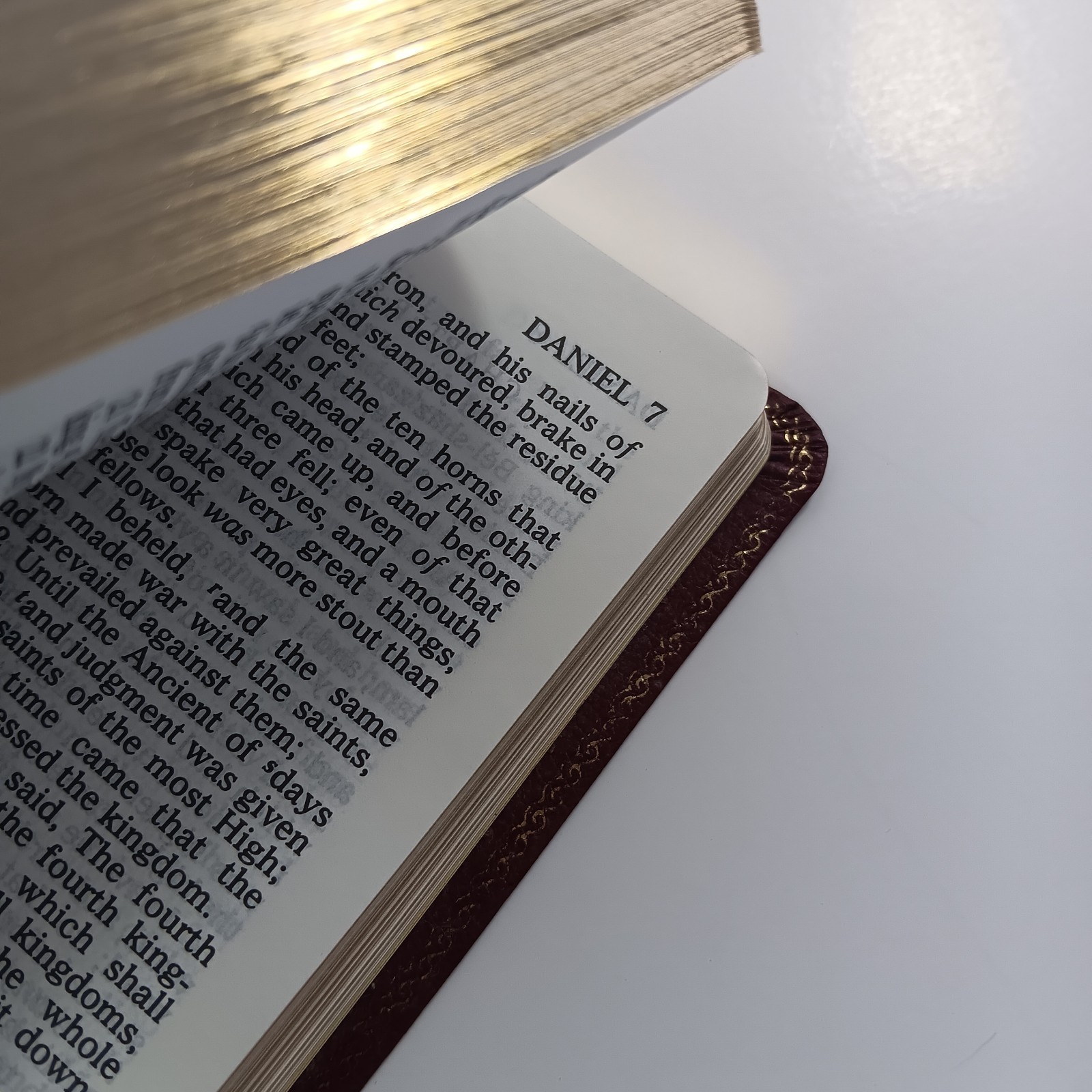 Thomas Nelson Holy Bible King James Bound Leather 1972 Red Letter Excellent Vtg