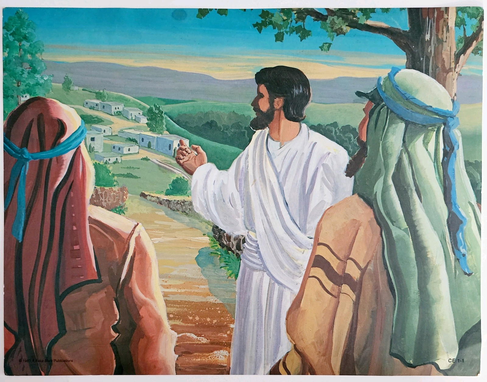 1983 The Life Of Jesus Christ Beka Religious Art Print Title Unknown DWII28