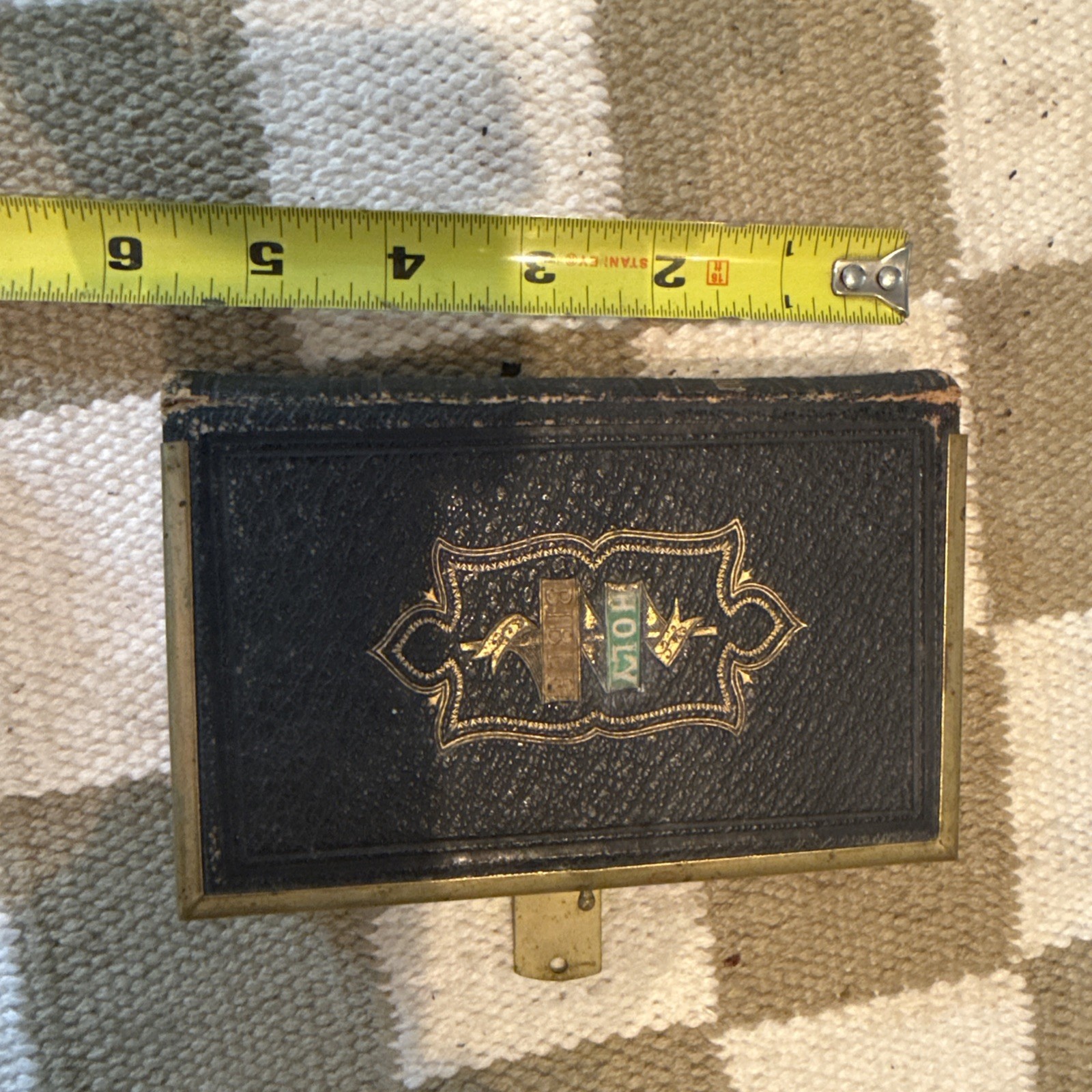 Vintage Bible Metal Edge with Clasp 5-1/2X3-1/2 Inch Great Condition