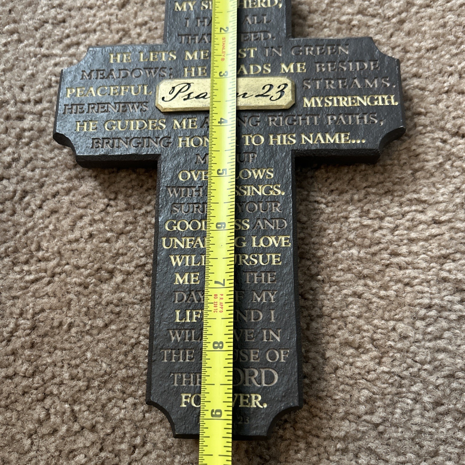 Lighthouse Christian Products Psalm 23 Plaque The Lord is My Shepard Decor Gift