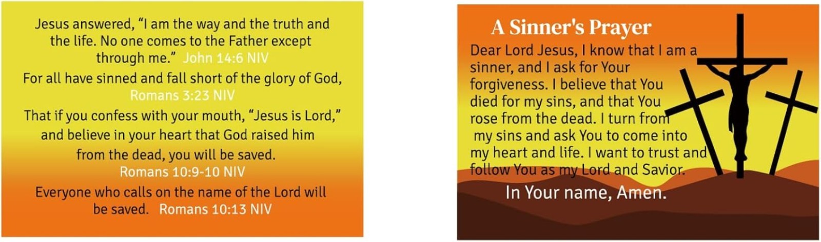 240Pcs Gospel Tracts Romans Road Salvation Religious Christian Tract Serenity Pr