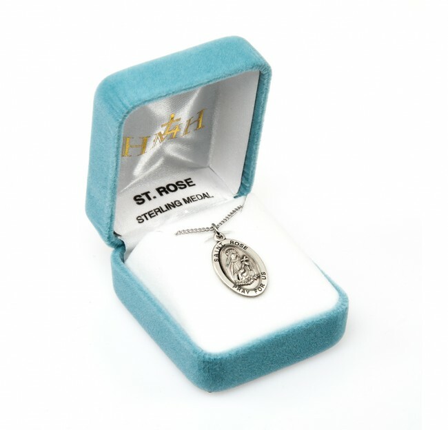 St. Rose 24 Inch Sterling Silver Necklace