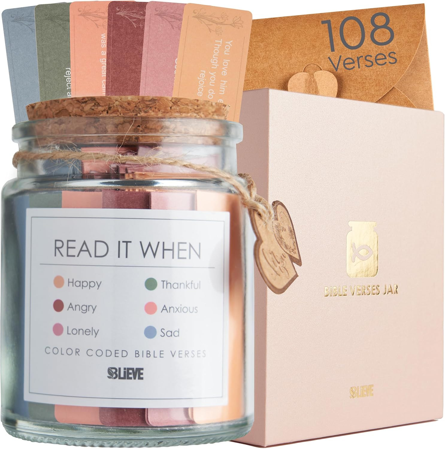 Read Me When Bible Verse Jar For Women, Graduation Gifts, Gift For Mom, Birthday