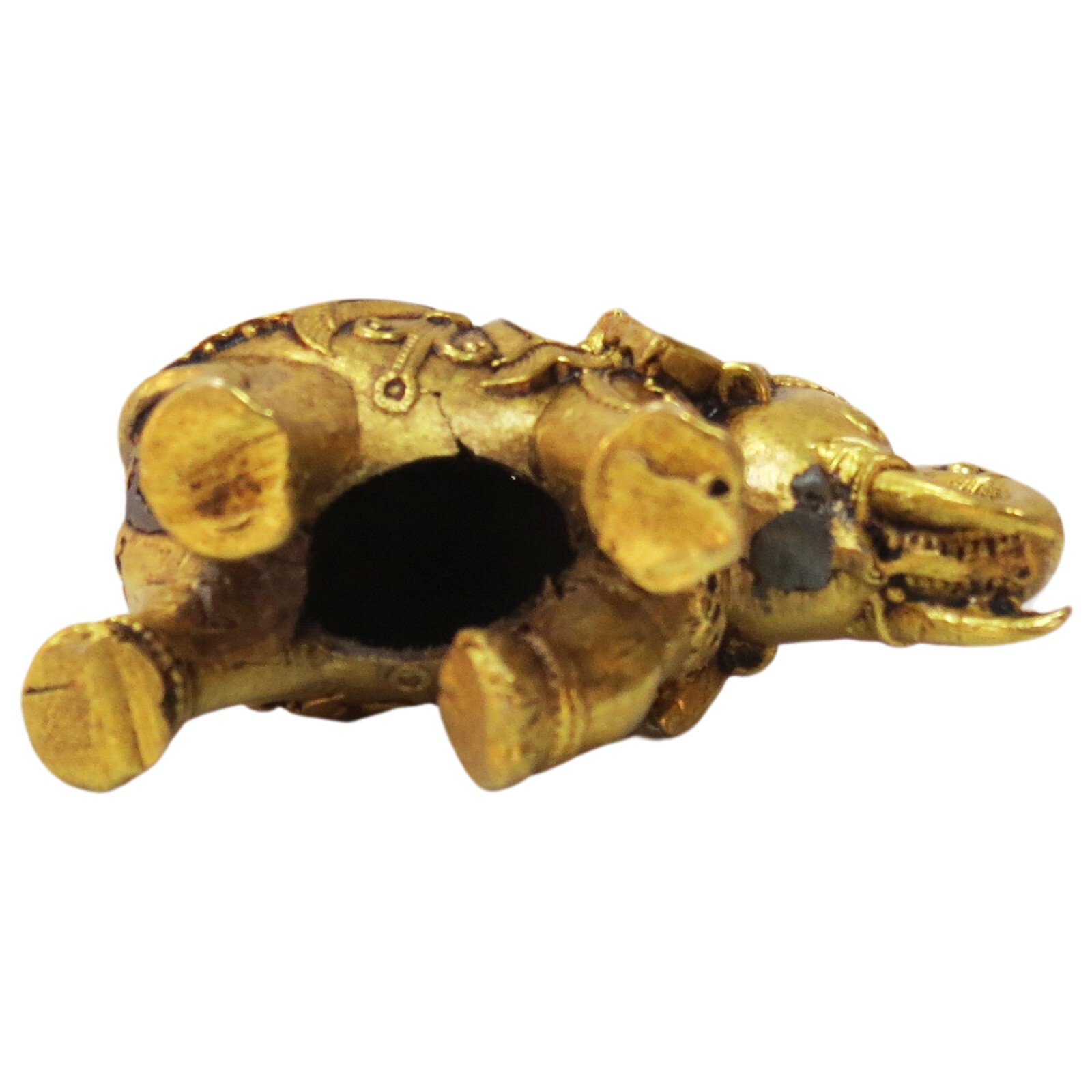 Handicraft Art Brass Elephant Idol Home Décor Gift Items 6.09 Cm Length