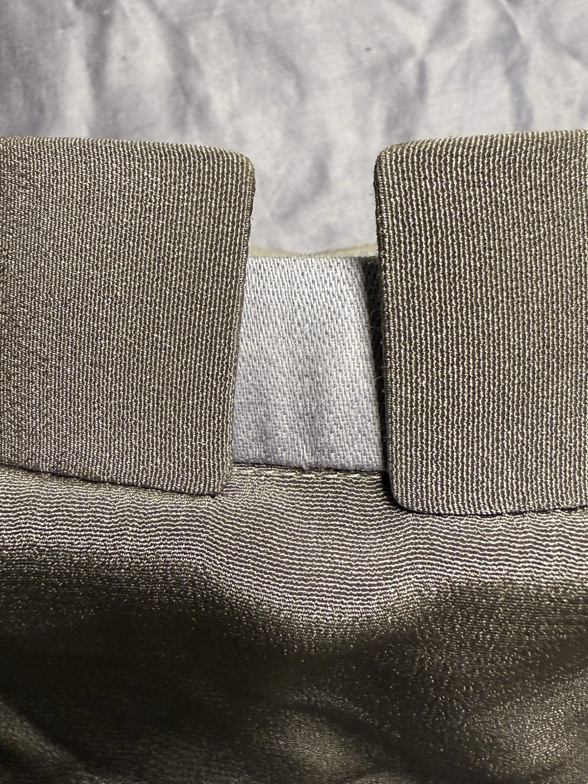 RJ TOOMEY CLERGY SHIRTFRONT VESTFRONT RABAT Vintage 40-50’s Gray Light Blue