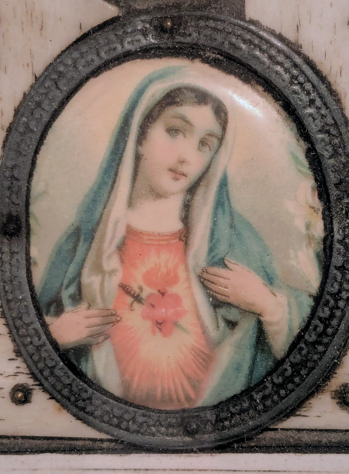 ANTIQUE 19/20th Century DEVOTIONAL PRAYER BOOK Framed Collectible EUROPE Prague