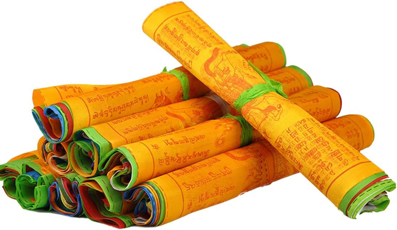 Tibetan Prayer Flags – Pack of 100 (10In X 11In) Indoor Outdoor Buddhist Meditat
