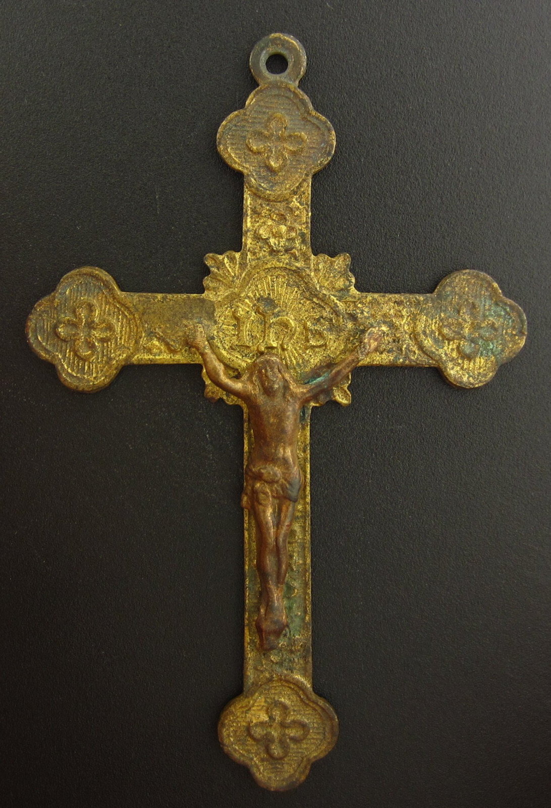 Vintage Cross Medal Jesus Crucifixion Catholic Souvenir Mission Lightweight