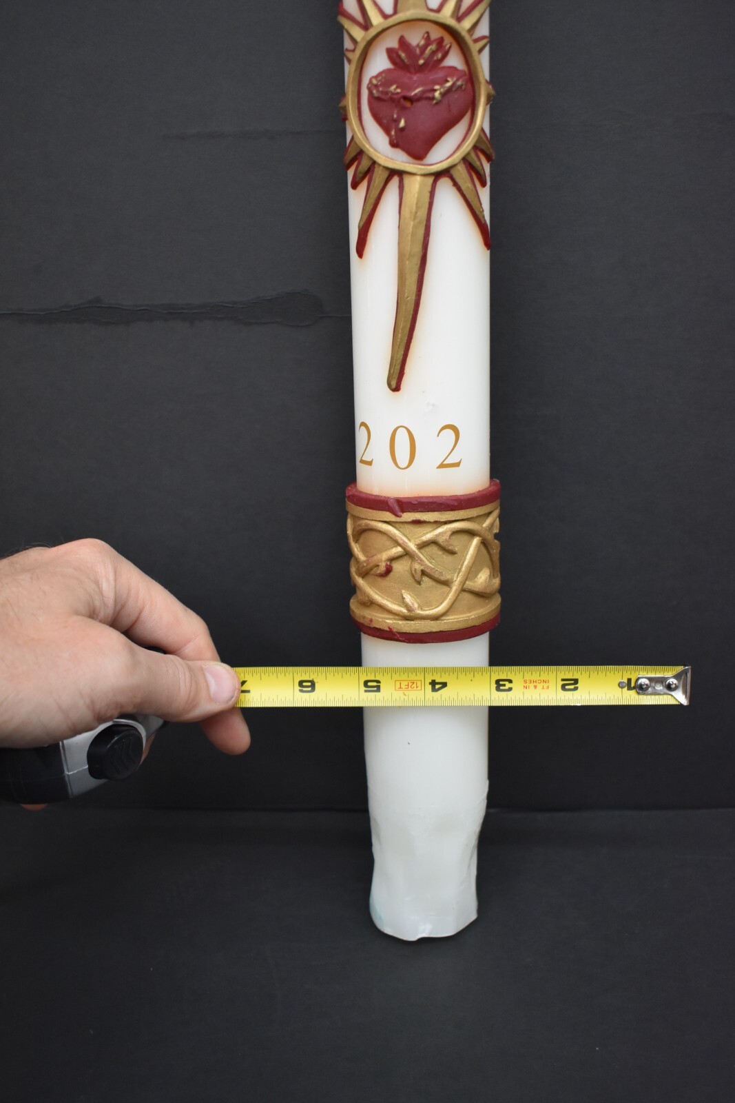 Used Paschal Candle for Easter, 2 1/16″ diam. (CU291) chalice co