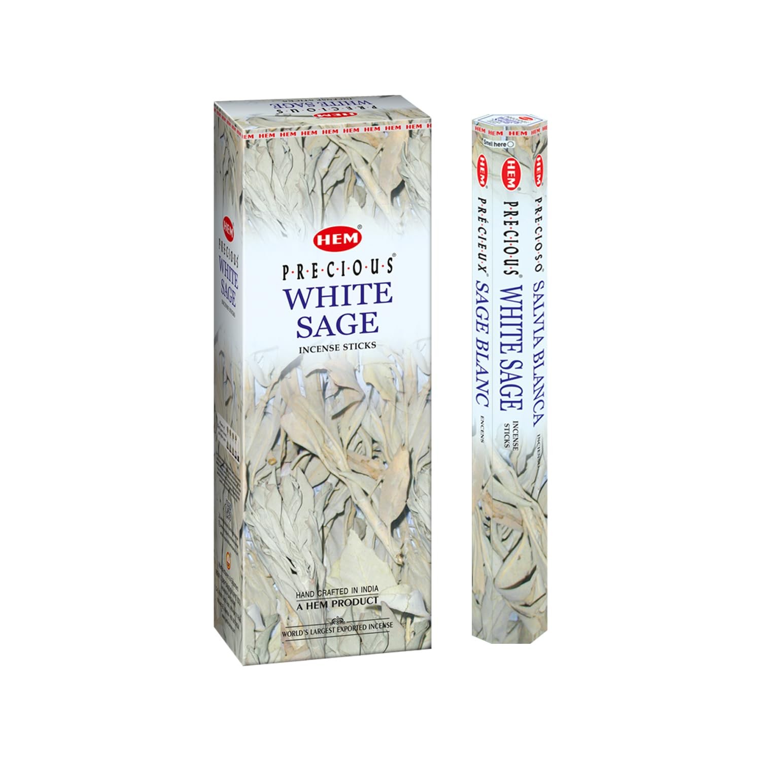 HEM White Sage Incense Sticks – 100 Count | 20 (Pack of 5), Black