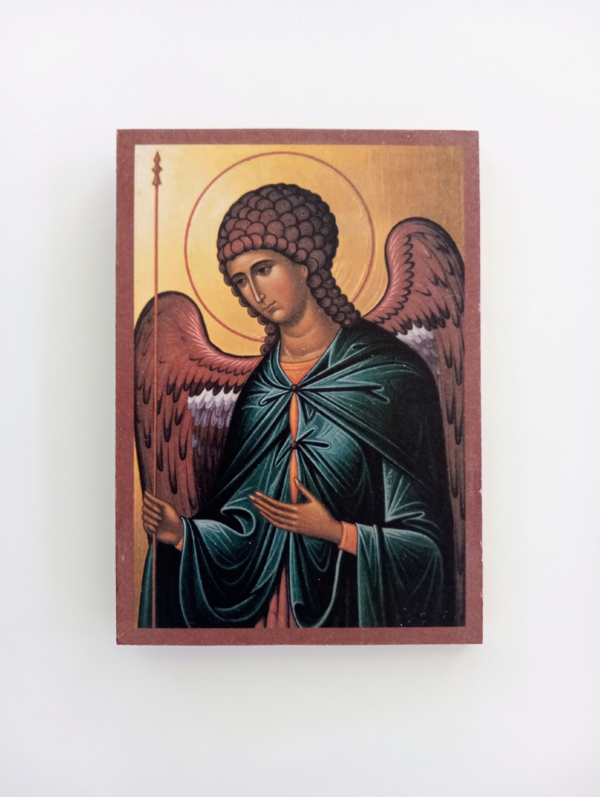 Archangel Gabriel Orthodox Christian Wooden Icon | Handmade | FREE SHIPPING!