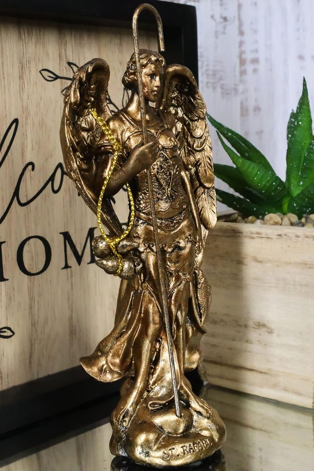 Ebros Bronzed Greek Orthodox Christian Church Archangel of the Angelic Council S