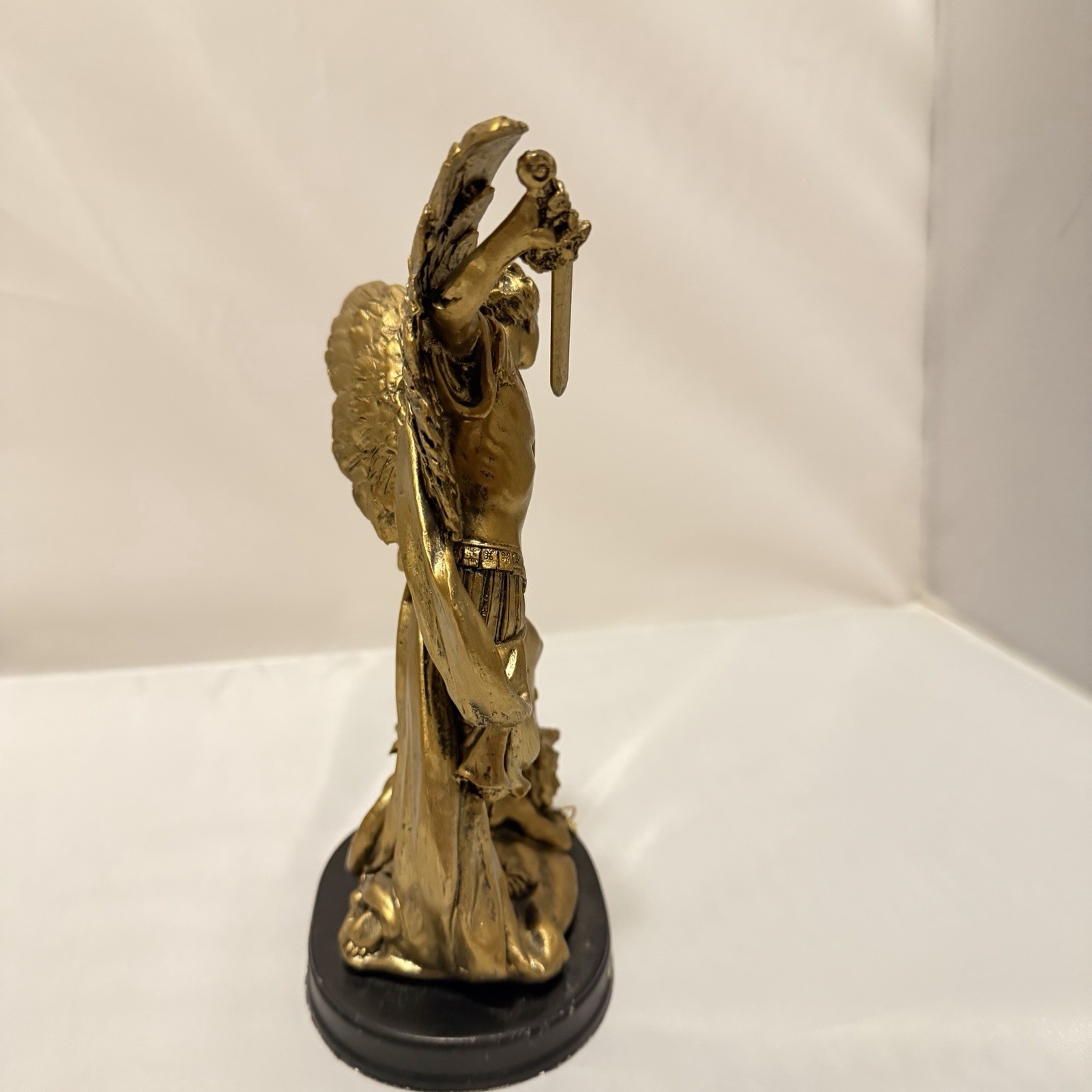 Pacific Giftware 8-inch Saint Archangel Michael Slaying Lucifer figurine Bronze