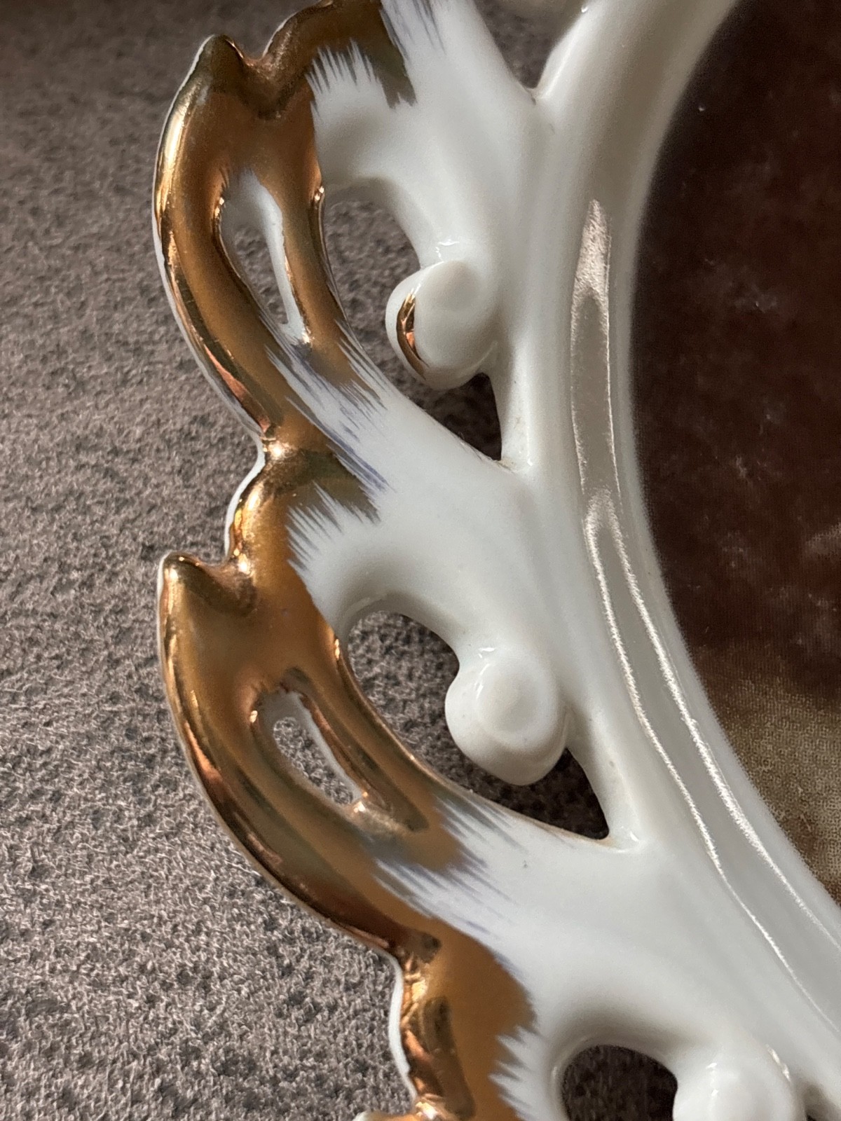 Vintage Decorative Jesus 7.25” plate With Gold Trim Made in Japan **read-all**