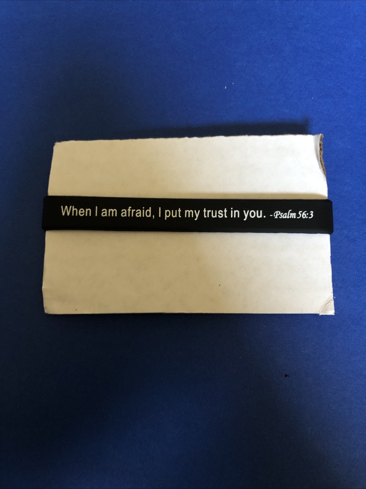 1 Pcs Silicone Christian Bracelet – Bible Verse Bracelets – Psalm 56:3