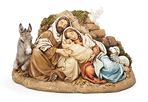 Roman Joseph’s Studio Resting Holy Family Figurine 6 Inch Multicolor
