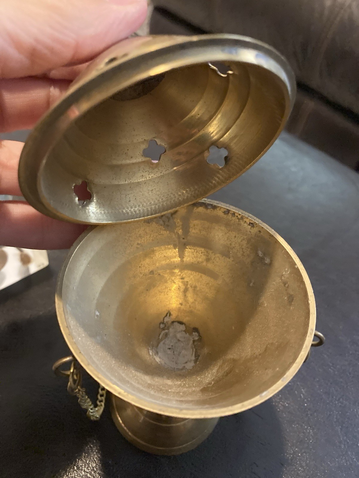 ~VINTAGE BRASS CHURCH ALTAR CENSER THURIBLE~