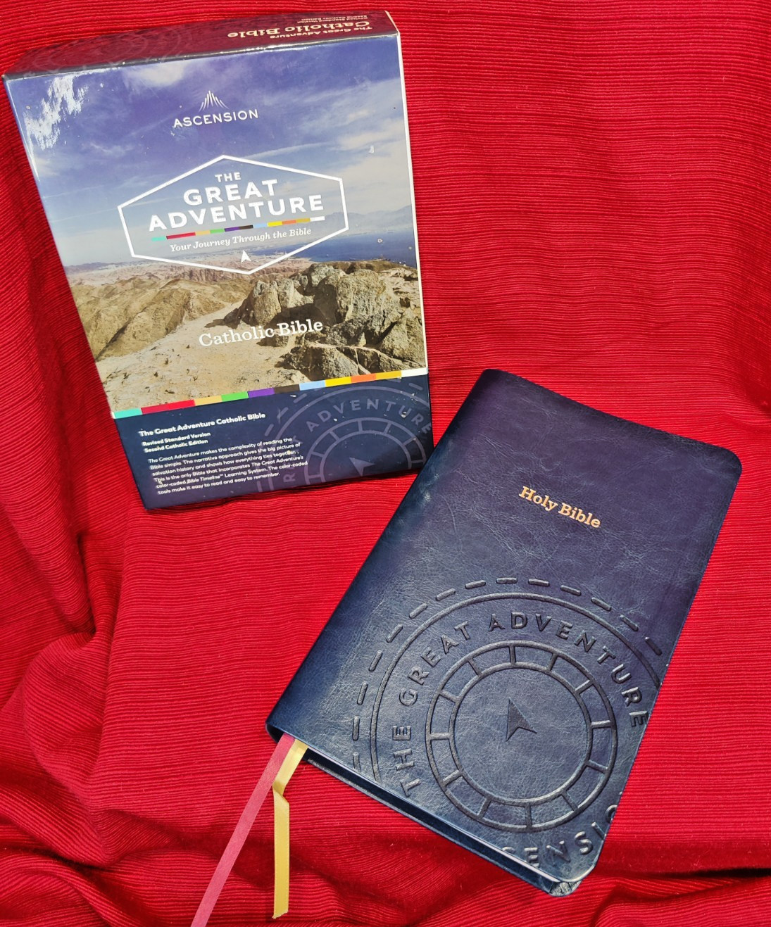 Great Adventure Catholic Bible by Jeff Cavins (2018, Leather) NOB