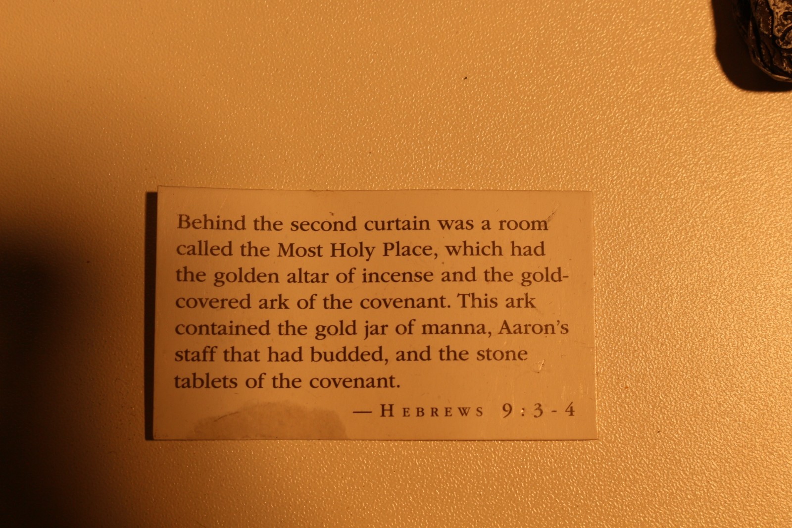 Moments of Faith Sculpture Ark of the Covenant #20128 Lighthouse Christian Co.