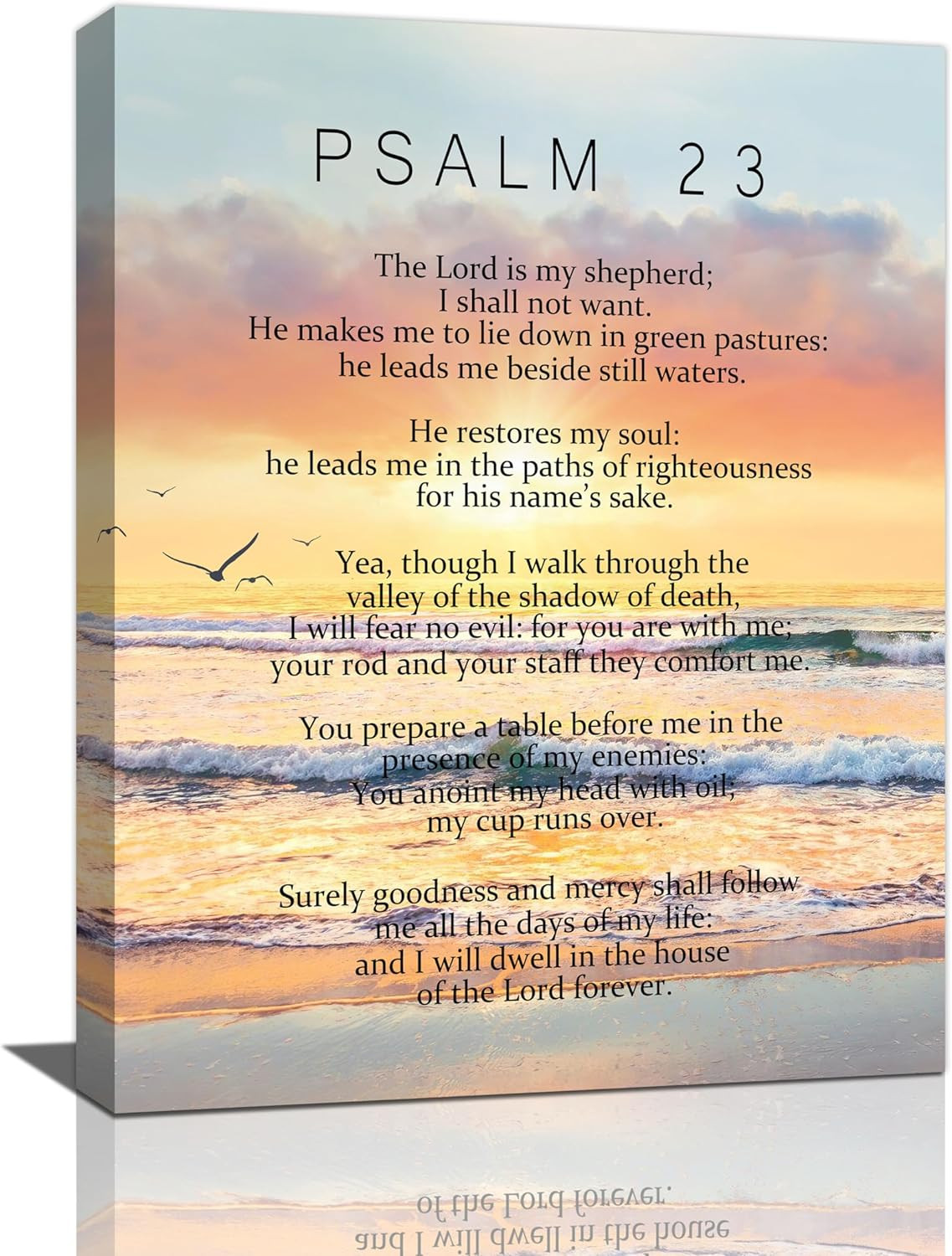 Psalm 23 Wall Art Psalms 23 Pictures Wall Decor Scripture Bible Verse Canvas Pri