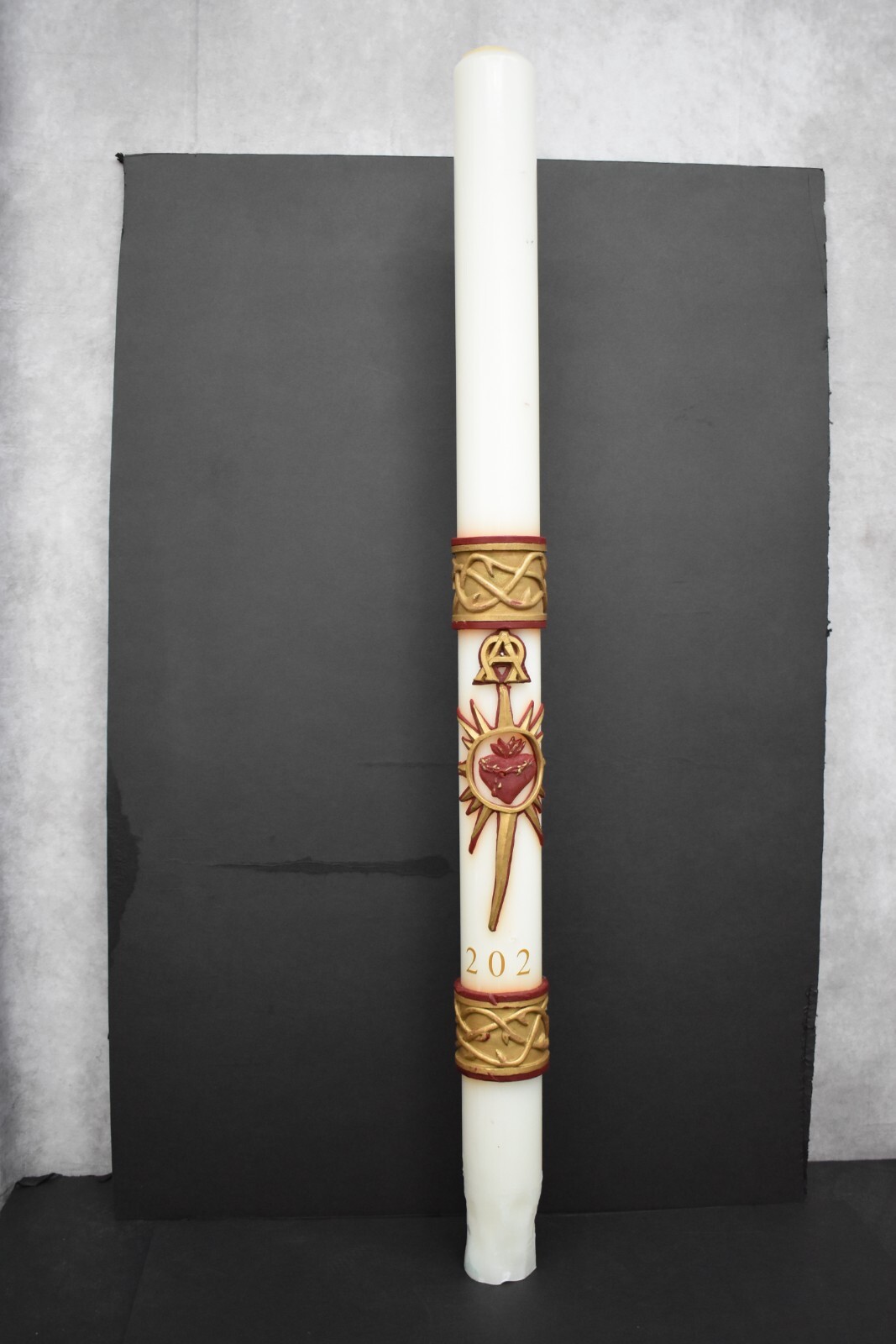 Used Paschal Candle for Easter, 2 1/16″ diam. (CU291) chalice co