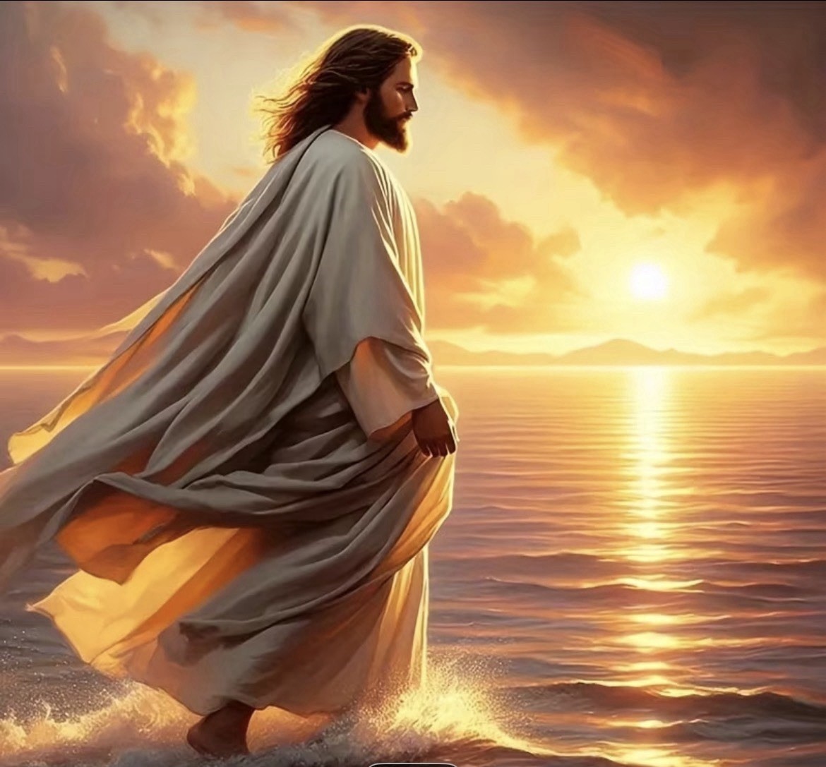 JESUS CHRIST 8X10 PHOTO PICTURE CHRISTIAN – WALKING INTO THE LIGHT