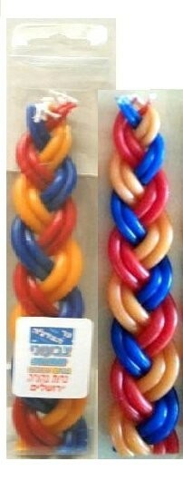 Havdalah Candle of 7.25″ in 3 Colors
