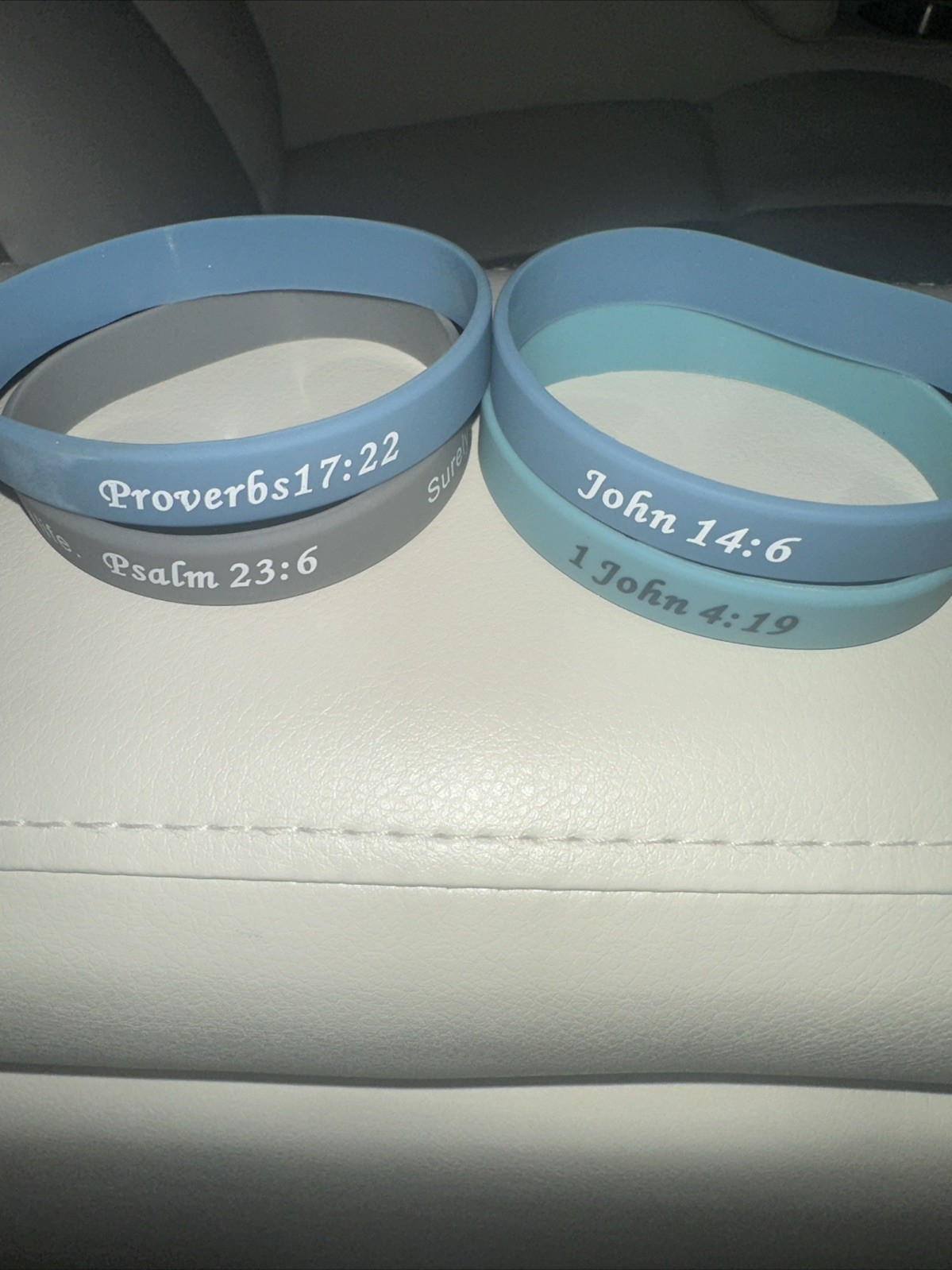 Silicone Wristbands Bible Verse Religious Scripture Bracelets – 23:6, 14:6……