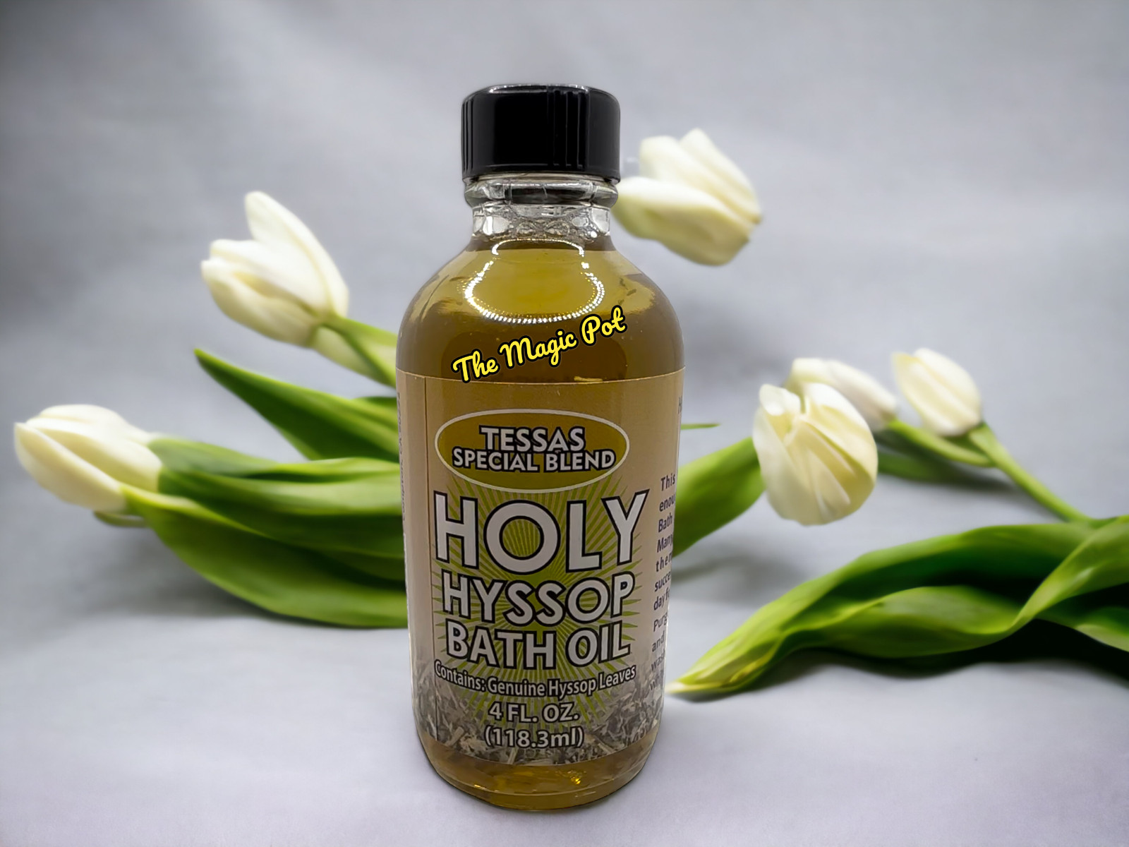 Holy Hyssop Bath Oil Protect Ritual Magick Wicca Pagan Brand NEW 4 Oz.