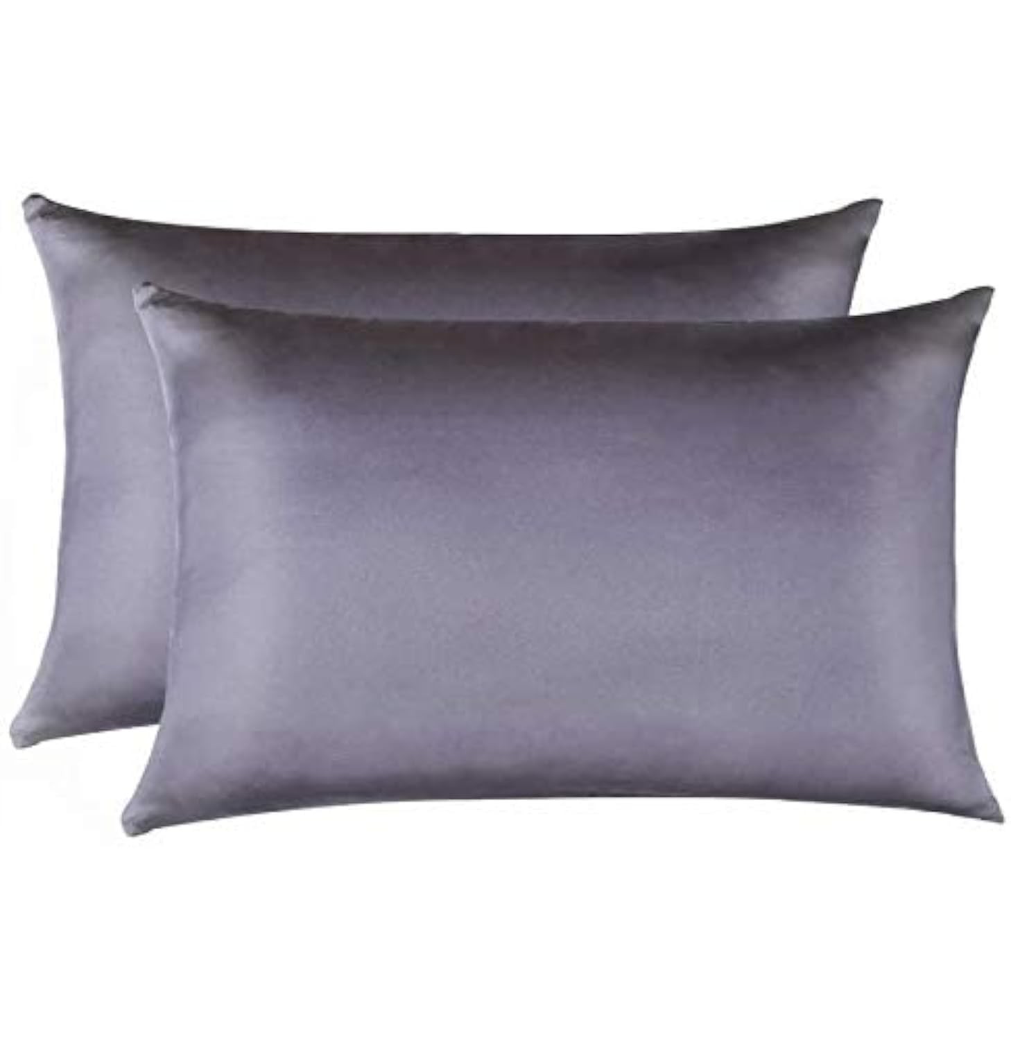 Jocoku 100% Mulberry Silk Pillowcases Set of 2 for Hair and Skin Queen, Gray
