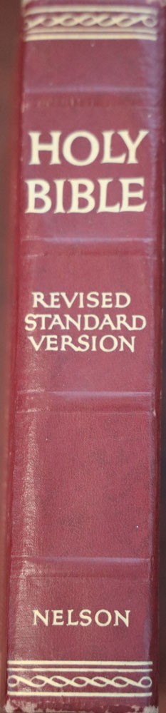 HOLY BIBLE Revised Standard Version 1952 Thomas Nelson Vintage RSV Red Hardcover