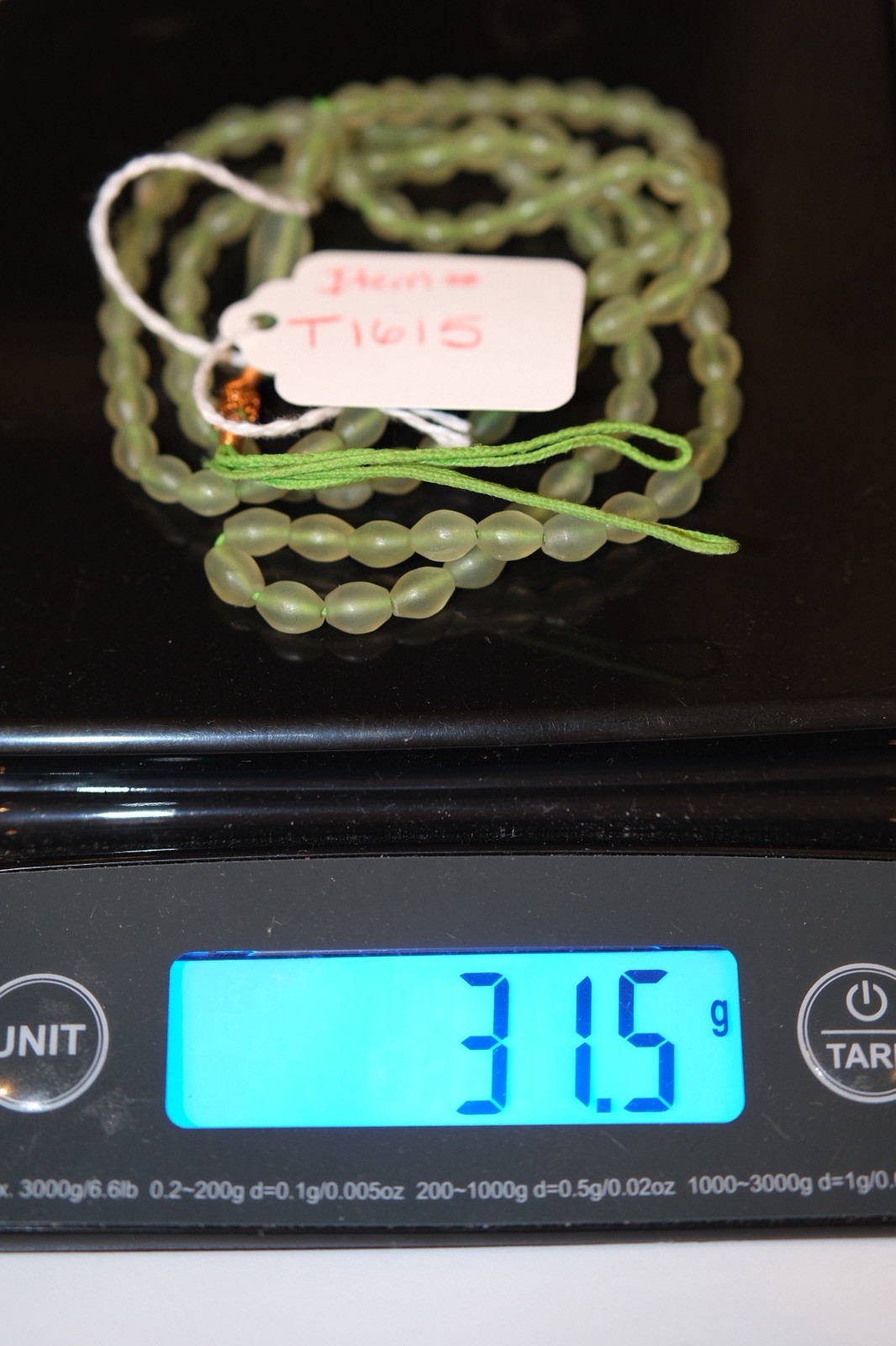 RARE authentic Tasbih Shah Maghsood Prayer Rosary, 18″, 31g تسبیح شاه مقصود
