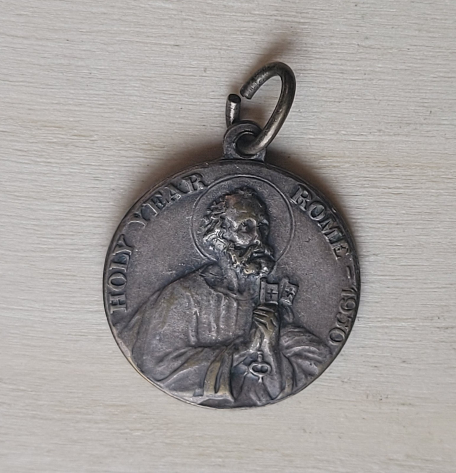 Rare 1950 Holy Year In Rome Jubilee Proclaimed By Pope Pius XII Medal Pendant