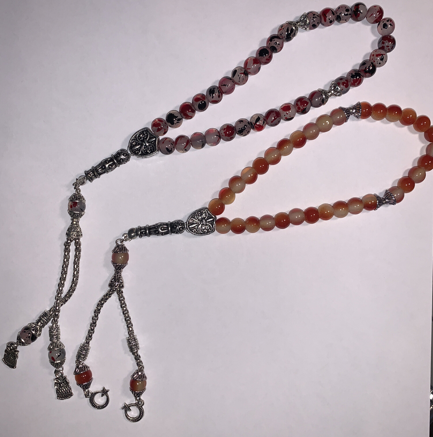 Prayer Beads 33 Tasbih Misbaha Tasbeeh Islamic Beads Rosary Subha acryl 2 Count