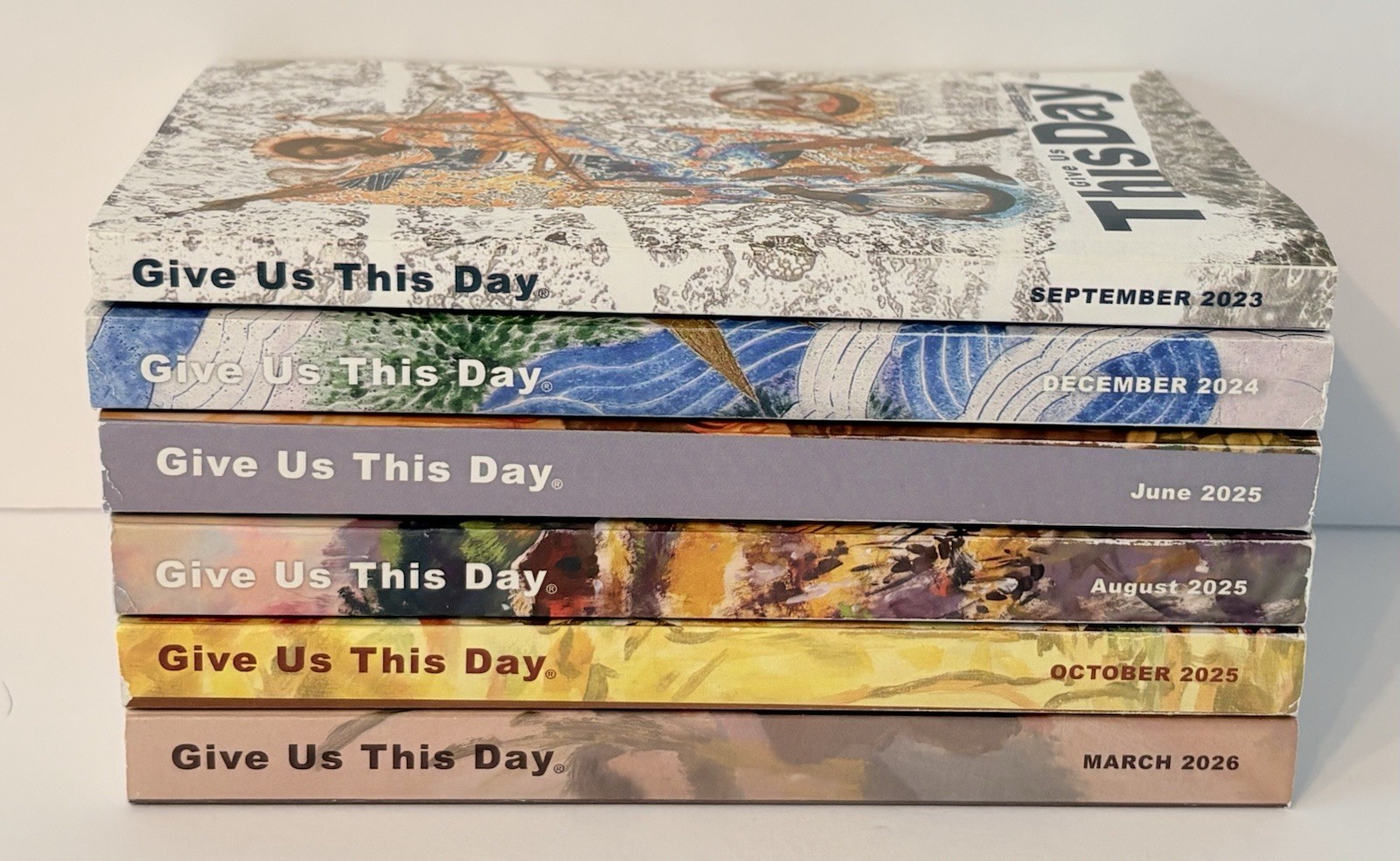 Give Us This Day Paperback Booklets Lot 6 Lithurgical Press 2023-2026 Mixed Lot