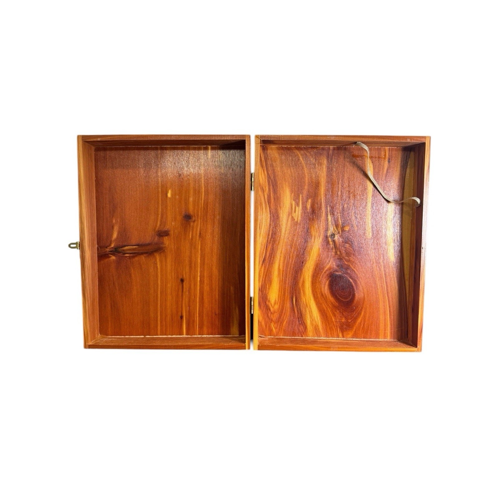 Cedar Wood Bible Storage Box Hinged Keepsake Chest Religious Decor 12.5”