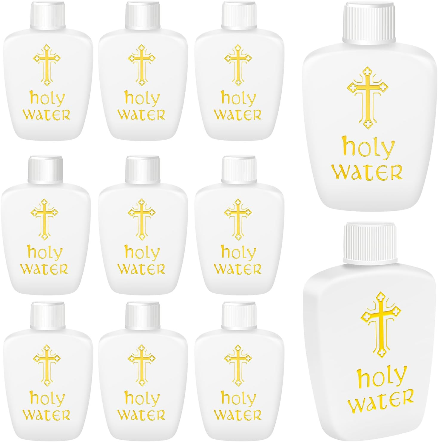 10 Pcs Holy Water Bottles Plastic 2Oz Holy Water Container Empty Containers with