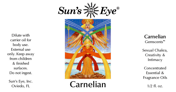 Carnelian Oil by Sun’s Eye 1/2 oz Bottle NEW Gemscents Scented Aroma Oil
