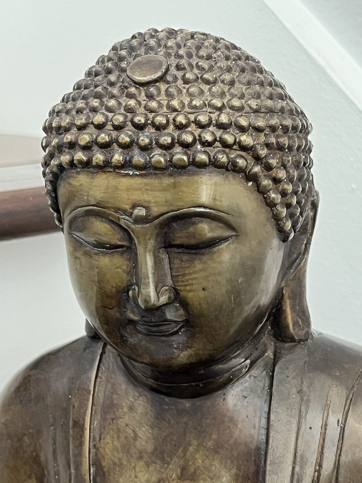 10″ LARGE 6 lb ANTIQUE VINTAGE JAPANESE BRONZE KAMAKURA BUDDHA STATUE