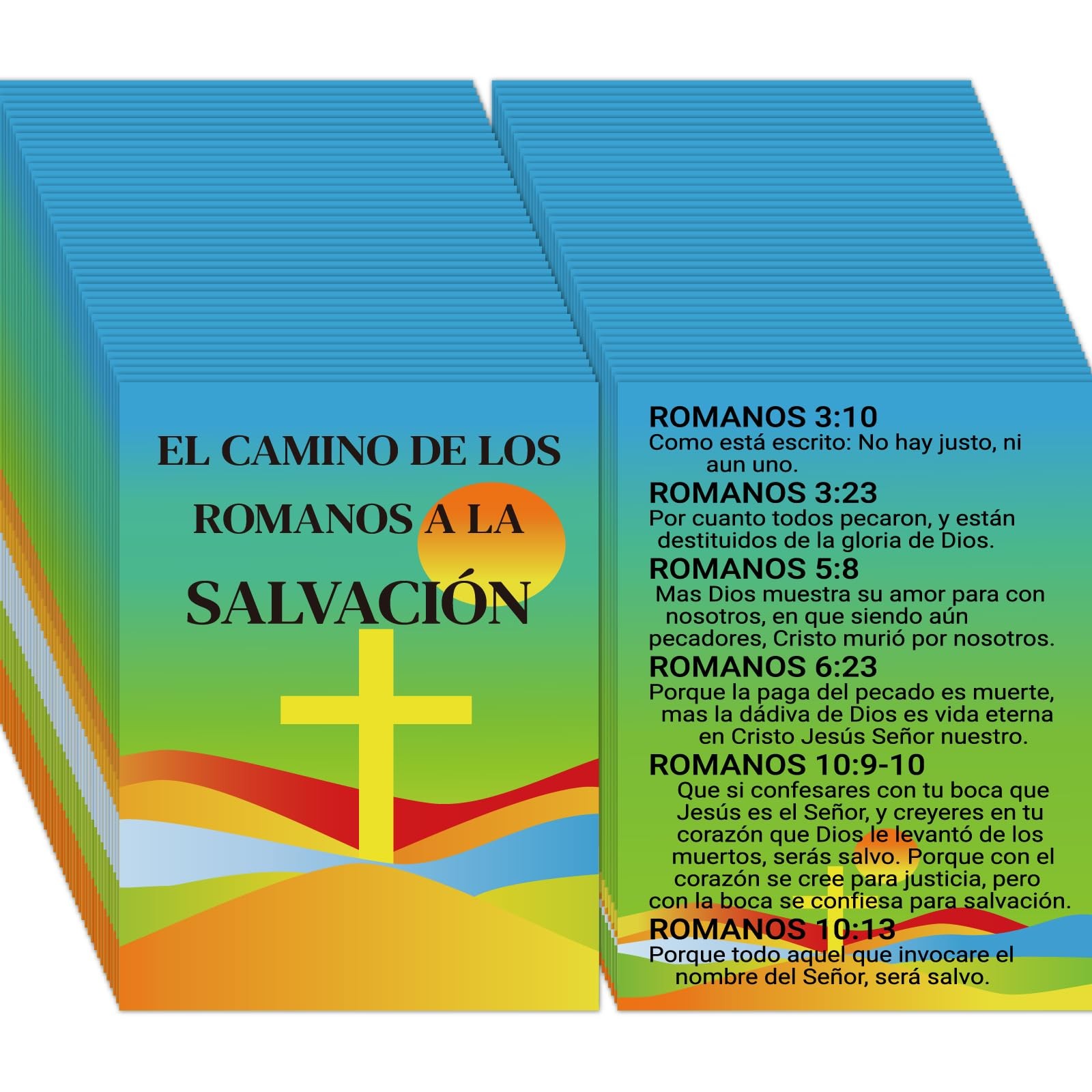 Fankya 240pcs Spanish Gospel Tracts Religious 3.5 x 2.24 inches, bright 1