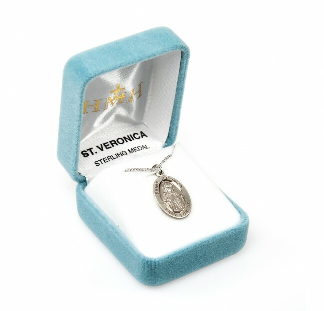 St. Veronica 24 Inch Sterling Silver Necklace