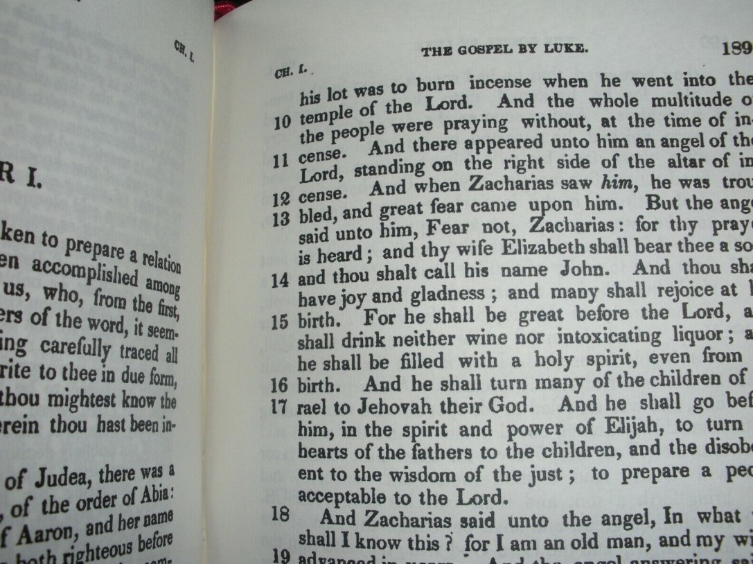 1836 Bradford Gospels LEATHER JEHOVAH in New Test. J112 NWT Watchtower Research