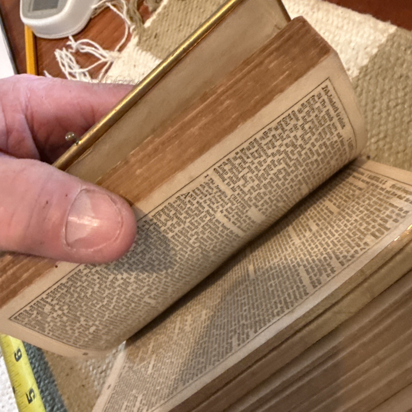 Vintage Bible Metal Edge with Clasp 5-1/2X3-1/2 Inch Great Condition