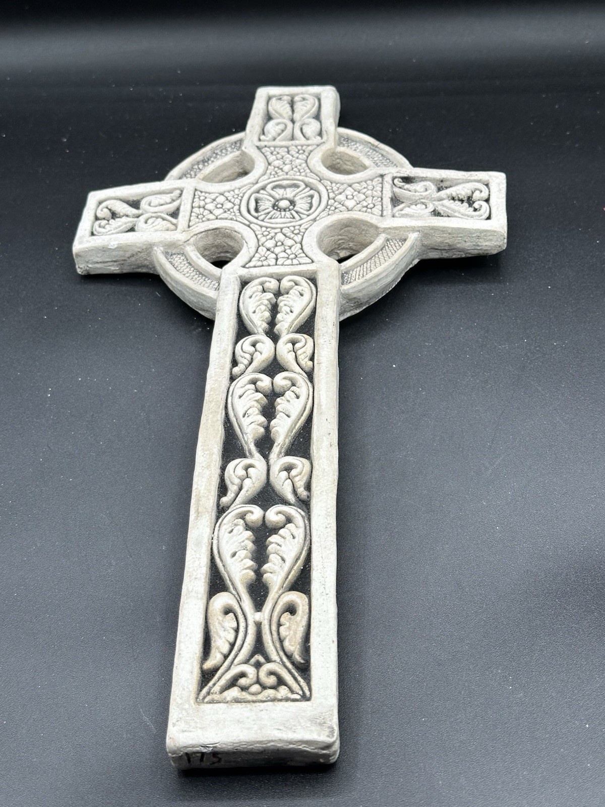 Signed McHarp MUTHILL Celtic Cross Isle of Mull, Scotland 14″ Plaster Wall Art