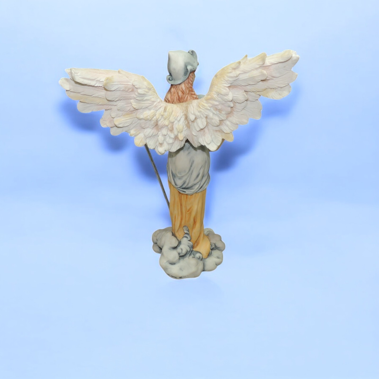 Archangel Gabriel Veronese Statue Hand-Painted Full Color 12″ Wings 2001 Rare