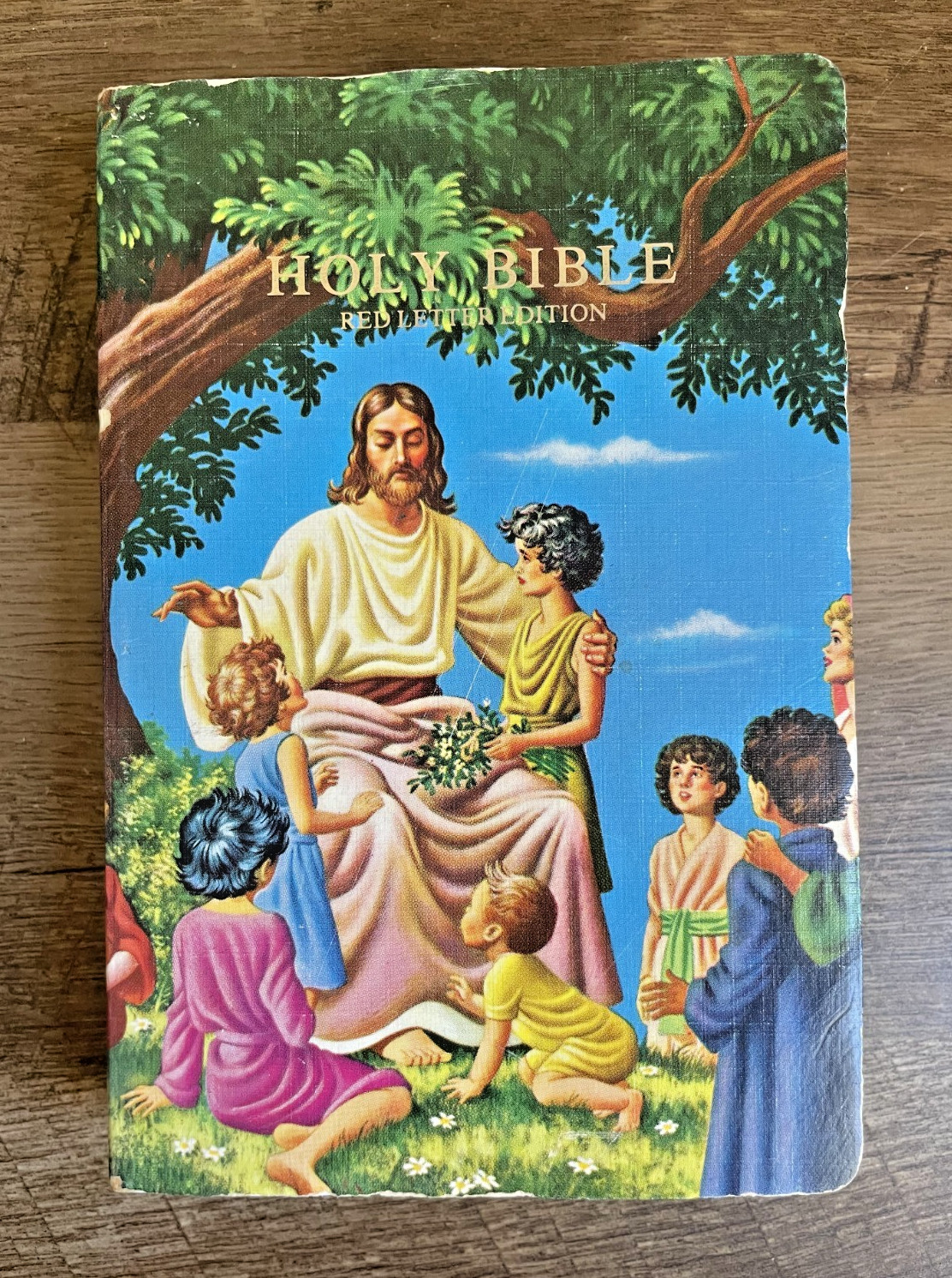 Vintage Holy Bible KJV Red Letter Edition World Publisher #605 Book